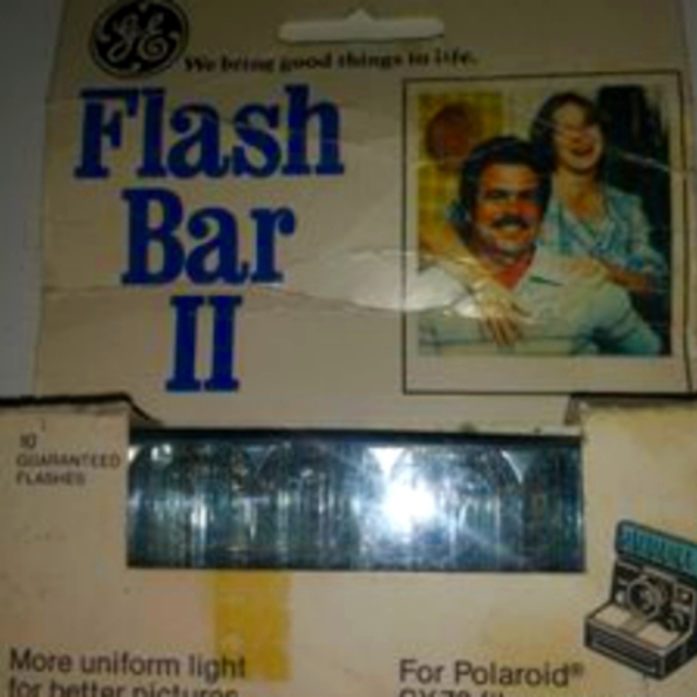 Flash Bar II GE for Polaroid SX-70 Land Cameras New Vintage film flash cube